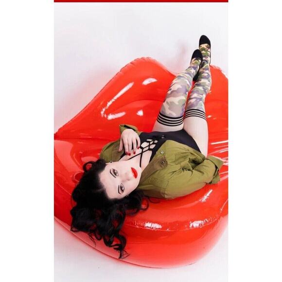 🦋B2G1🦋KIX’IES ALEX Camo Print Thigh Highs - Picture 4 of 6